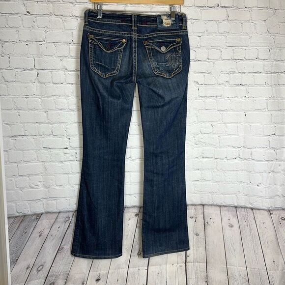 Mek Denim USA San Diego Jeans size W28 L34 Heavy Stitching - Picture 6 of 11